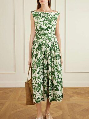 Cara Cara NWOT Zora Dress in Colette Toile Green